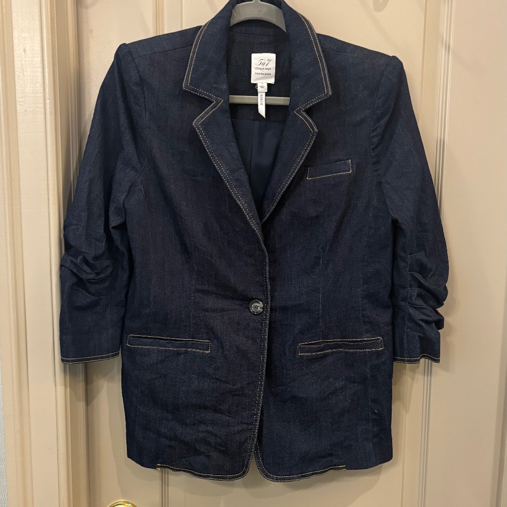 Cinq a Sept Denim Blazer